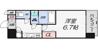 レジュールアッシュ ザ・パークフロント【7階】の間取り