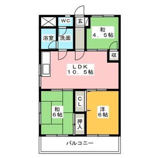 Fila Alta庄内通【3階】の間取り