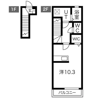 ポルト・ボヌールII【2階】の間取り