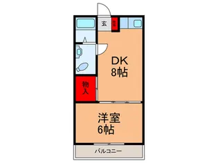瑞穂マンション【2階】の間取り