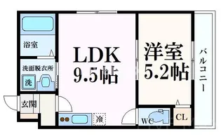 ERRI SUEGA【4階】の間取り