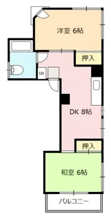 バンビ白山第4ビル【3階】の間取り
