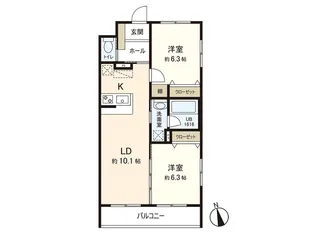 LeChouChou【5階】の間取り