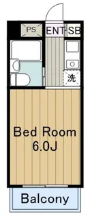 ハピネス東中野【3階】の間取り