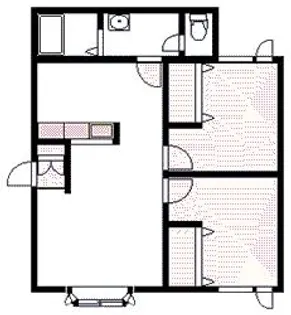 リラ東川二番館【2階】の間取り