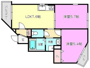 KTIレジデンス淡路【1階】の間取り