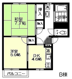 コーポラス東郷【1階】の間取り
