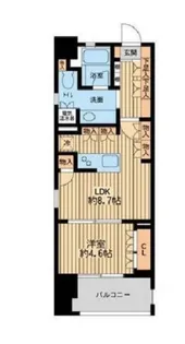 ニューシティアパートメンツ芝公園【9階】の間取り