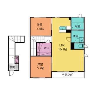 AMADEUS(アマデウス)【2階】の間取り