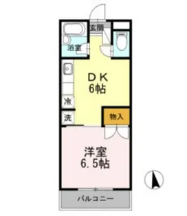 スイートピアfuji B棟【3階】の間取り