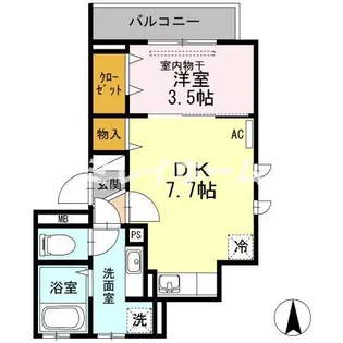 リヴェールII【1階】の間取り