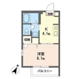 シャーメゾン和 B棟【2階】の間取り