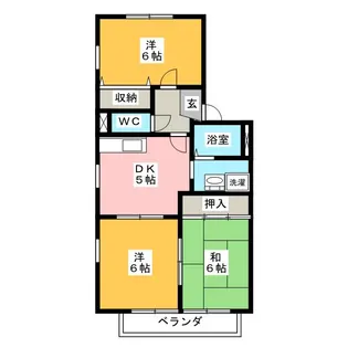 サンタローズT【2階】の間取り