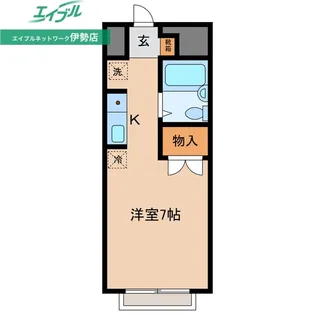 エステートピア蘭【2階】の間取り