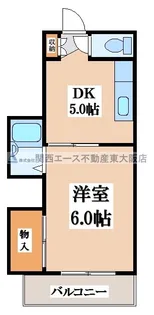 ディバージョン島之内【3階】の間取り