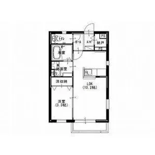 サニーハウス下之城【1階】の間取り