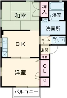 ヴァレー・アグスタ【2階】の間取り