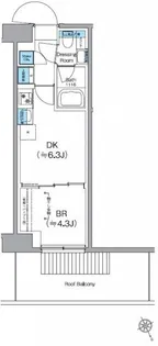 クレヴィアリグゼ日暮里根岸【2階】の間取り