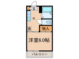 スカイハイツ【2階】の間取り