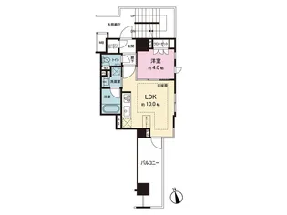 オープンレジデンシア麻布六本木【11階】の間取り