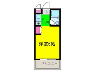 ハイム背戸口【4階】の間取り