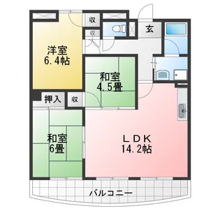 アイビーハイツ【3階】の間取り