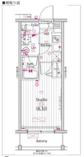 ガーラ・グランディ横浜鶴見【6階】の間取り