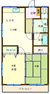 ビックヒルズ・タカザワ【2階】の間取り