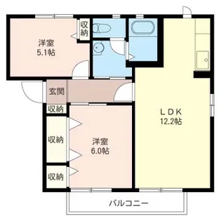 ファミール御園A【1階】の間取り
