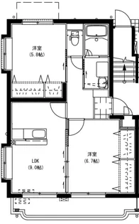 フォルティーレ下北I【3階】の間取り