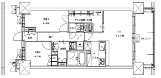 ジュエルコート熊谷II【10階】の間取り