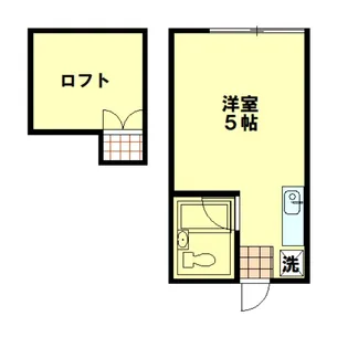 コーポK&M【2階】の間取り