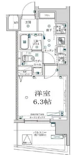 スクエアシティ東神奈川【2階】の間取り
