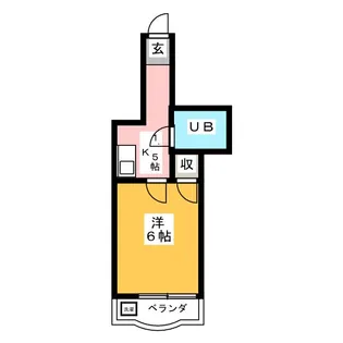 コーポ大内【1階】の間取り