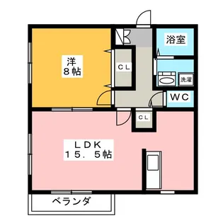 リバーサイドO【1階】の間取り