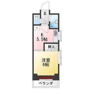 フラッツ加山【3階】の間取り