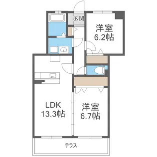 ステラヴァン【1階】の間取り