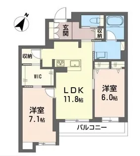 ジェンティーレ【2階】の間取り