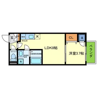 F asecia Damia【3階】の間取り