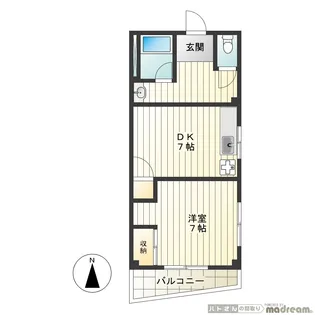 メトロサイド馬込【3階】の間取り