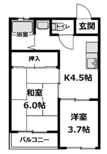 豊田第3コーポラス【2階】の間取り