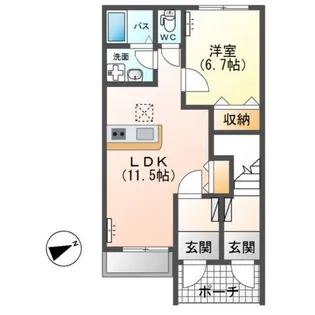 コンフォーティア【1階】の間取り
