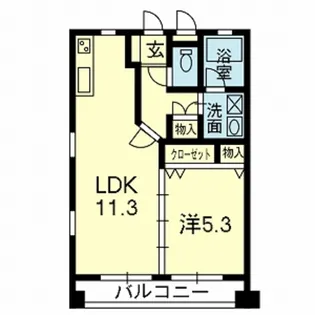 オーファス水前寺【7階】の間取り