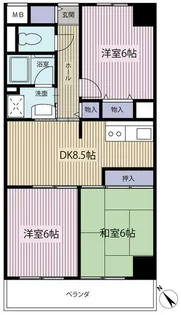 ラ・メゾン・ボヌール【9階】の間取り