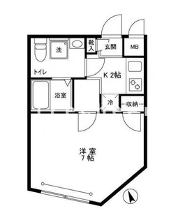 ルナビル【4階】の間取り