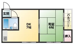 パークサイド東【2階】の間取り