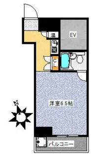 ハイツ新富町【5階】の間取り
