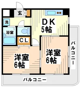 ピアサン烏山【2階】の間取り