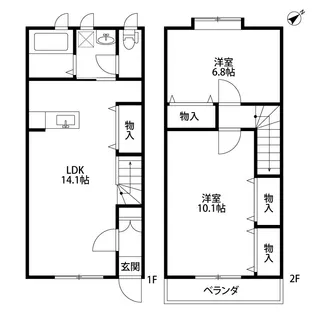 ファインシティC棟の間取り
