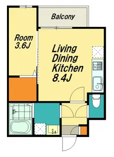 スマイルレジデンス三筋 北館【2階】の間取り